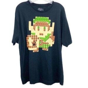 The Legend Of Zelda Link 8-bit Map T-shirt Size 2XL